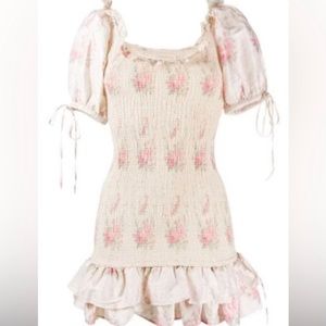 LOVESHACKFANCY Violet mini dress